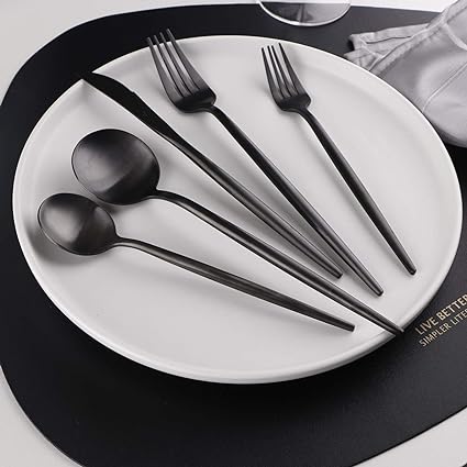 NIA - minimalistisches, luxuriöses 36-teiliges Besteckset - Besteck