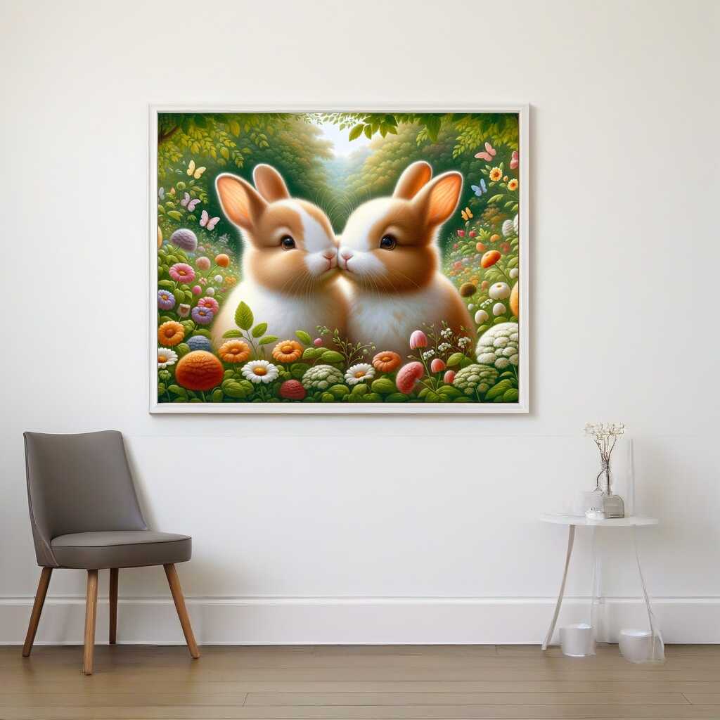 2+1 gratis! |  Diamond Painting - Hasengeschwister