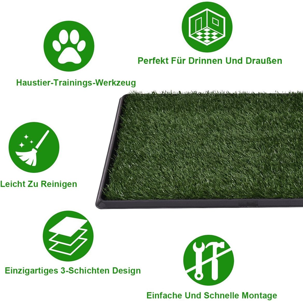 PawEase - Hundetöpfchentraining Grasmatte | 50% RABATT