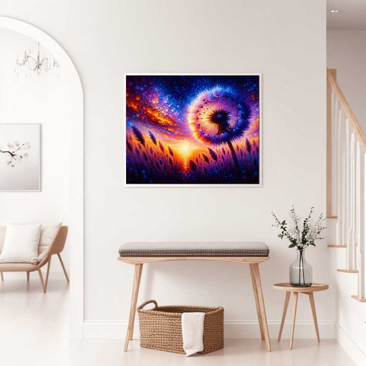2+1 gratis! |  Diamond Painting - Pusteblume im Sonnenuntergang