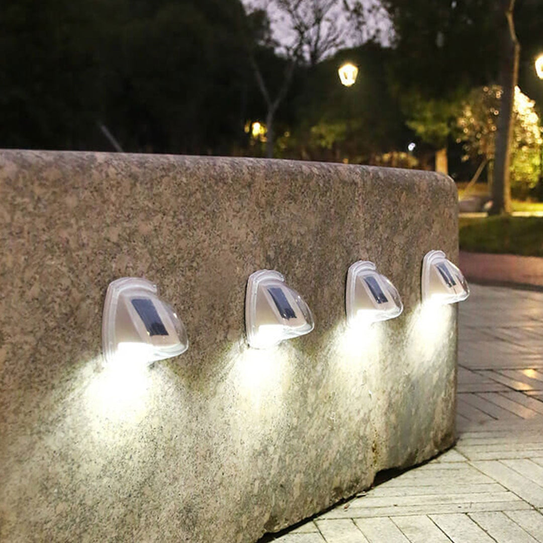 Außen Solar wasserdichte dreieckige LED Wand sconce Lampe