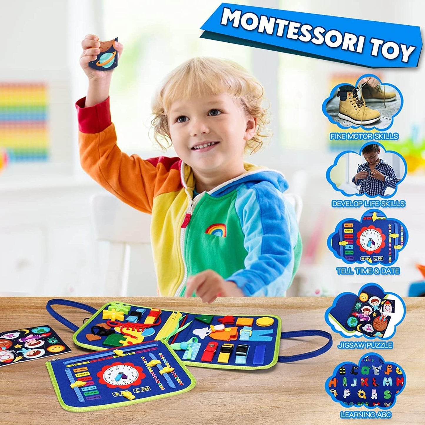 Trasdeo Busy Board für Kinder