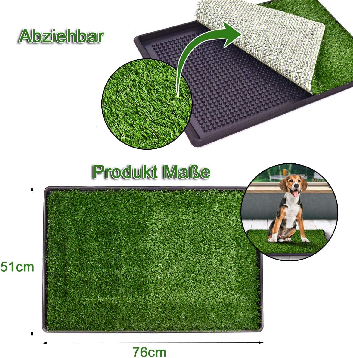 PawEase - Hundetöpfchentraining Grasmatte | 50% RABATT
