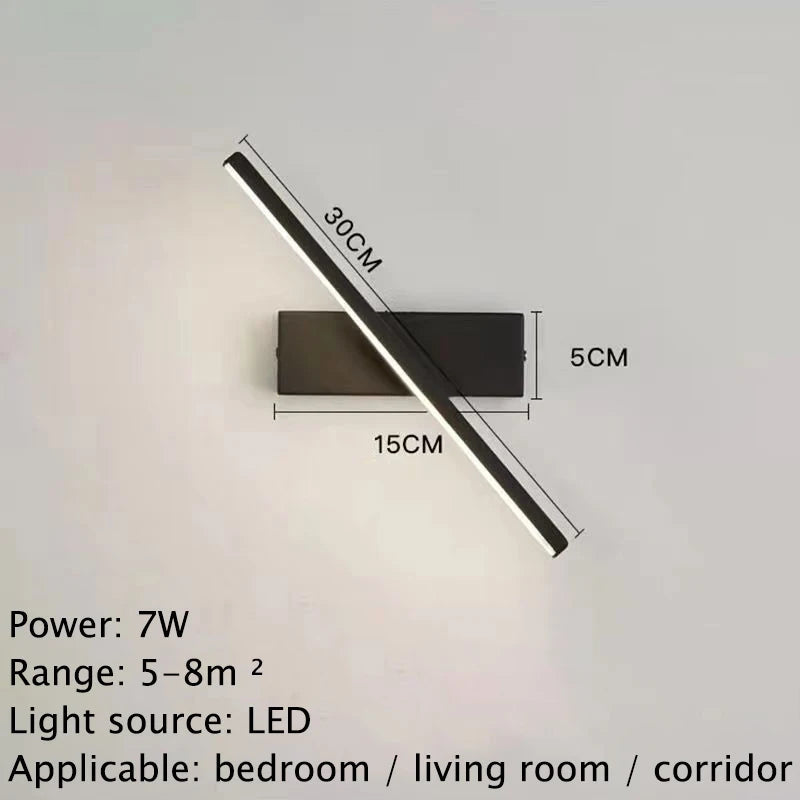 Drehbare LED Wandlampe - Moderne Lampe für Schlafzimmer & Wohnzimmer