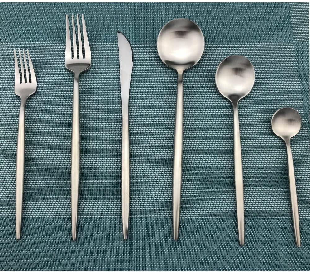 NIA - minimalistisches, luxuriöses 36-teiliges Besteckset - Besteck