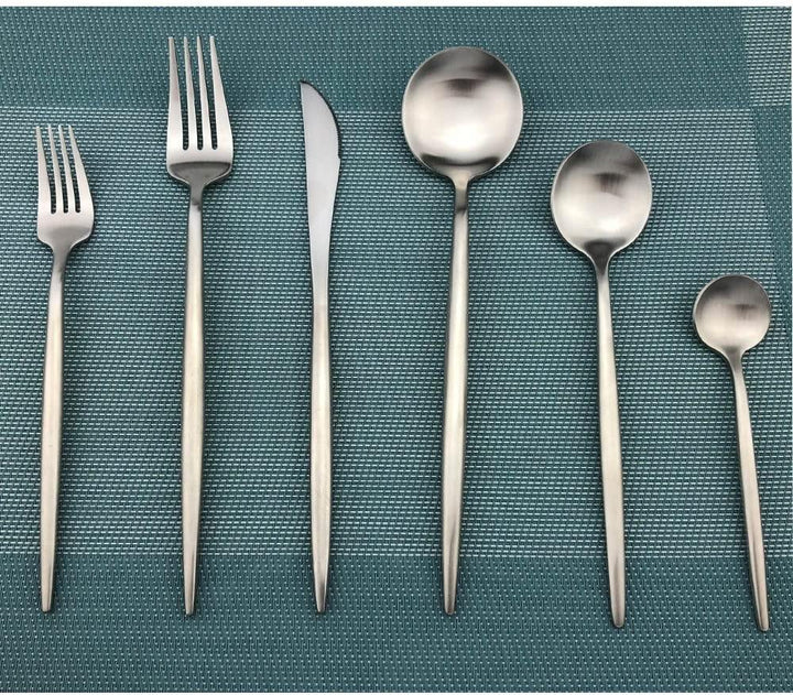 NIA - minimalistisches, luxuriöses 36-teiliges Besteckset - Besteck