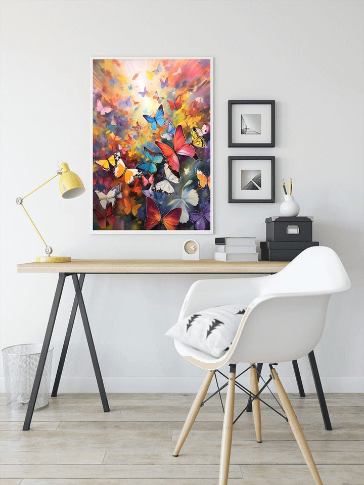 2+1 gratis! |  Diamond Painting -  Kunterbunte Schmetterlinge