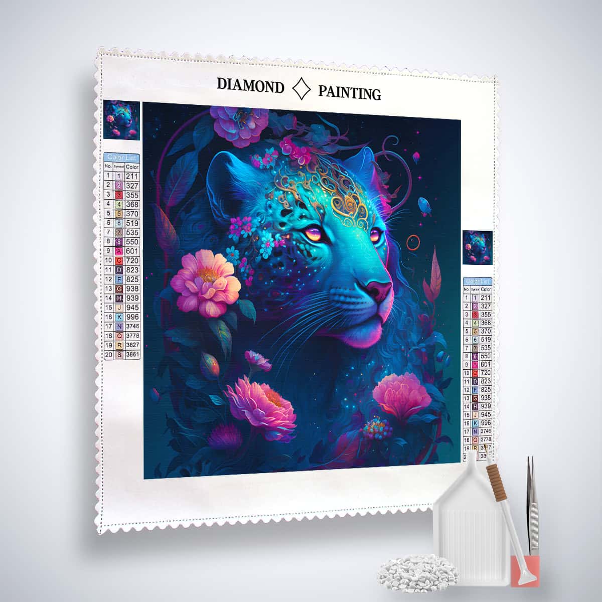 2+1 gratis! |  AB Diamond Painting - Mystische Raubkatze
