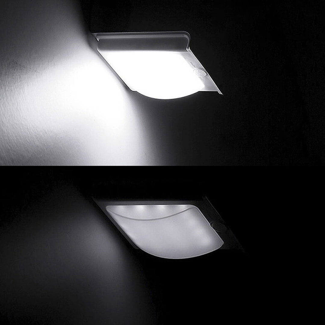 Solar ABS Rechteckige Körpererkennungs-LED Außenwandlampe