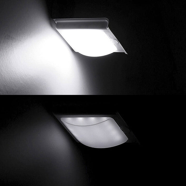 Solar ABS Rechteckige Körpererkennungs-LED Außenwandlampe