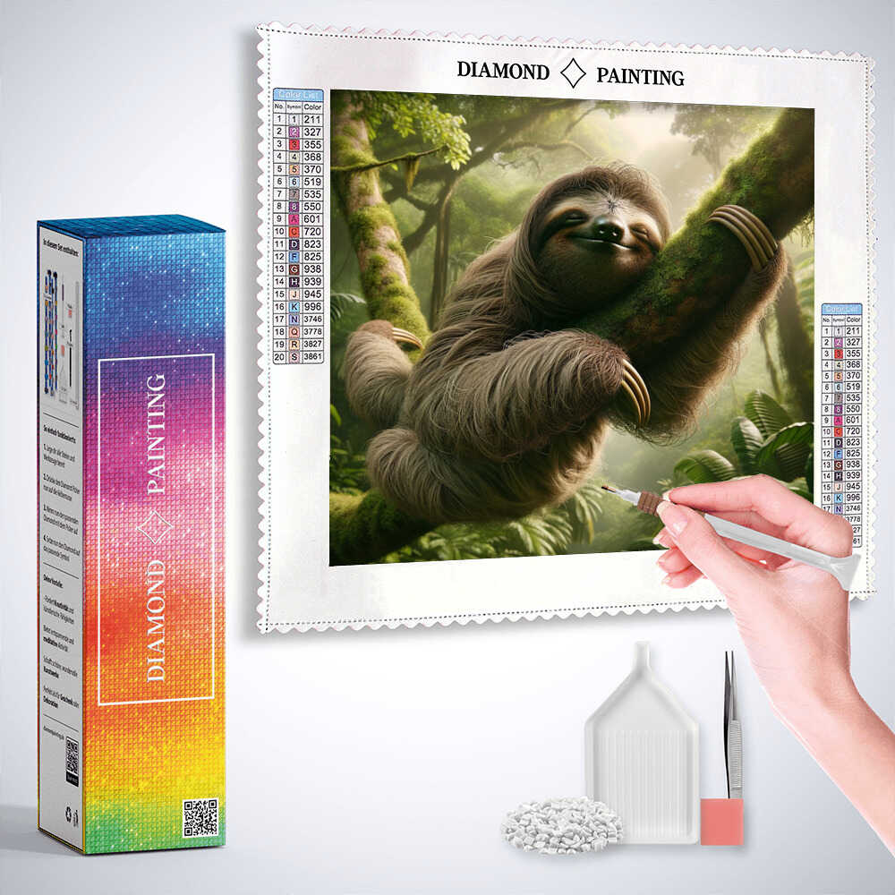 2+1 gratis! |  Diamond Painting - Verborgene Ruhe im Grün