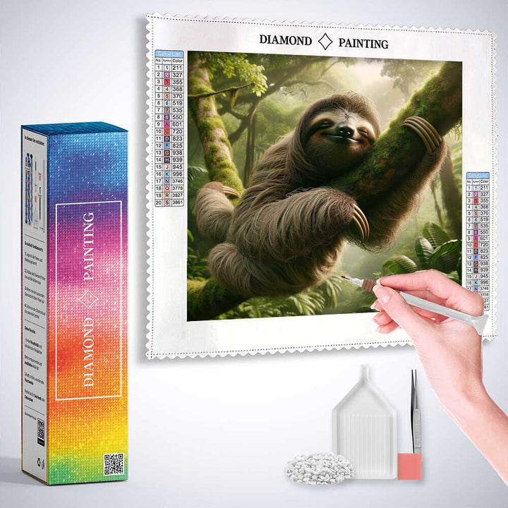 2+1 gratis! |  Diamond Painting - Verborgene Ruhe im Grün