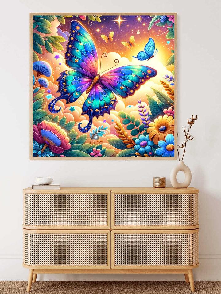 2+1 gratis! |  Diamond Painting - Schmetterling Cartoon