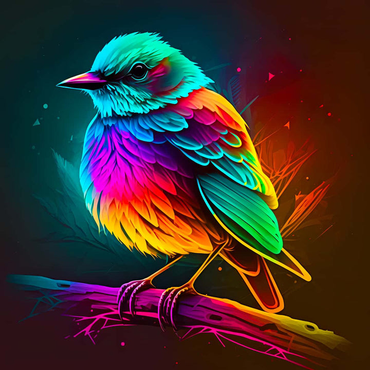 2+1 gratis! |  AB Diamond Painting - Zaubervogel farbenfroh