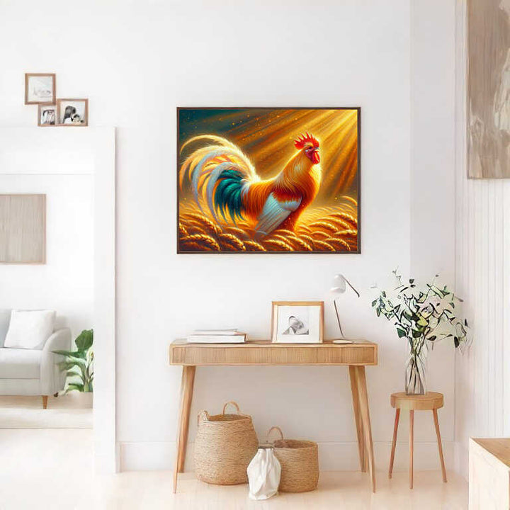 2+1 gratis! |  Diamond Painting - Prächtiger Hahn