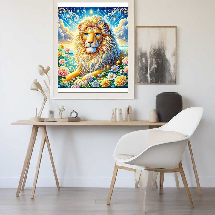 2+1 gratis! |  Diamond Painting - Hübscher Löwe