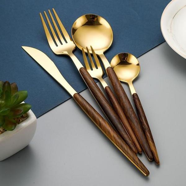 Passions - Holzgriff-Besteck-Set