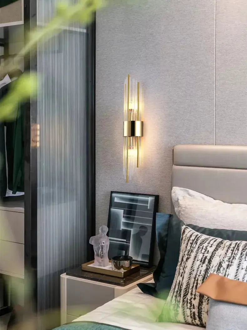 Éclat Doré - Moderne Wandlampe aus Glas und Gold