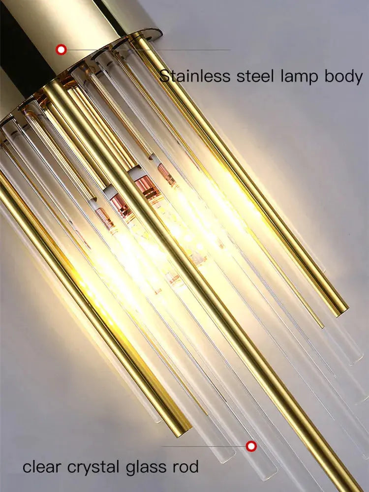 Éclat Doré - Moderne Wandlampe aus Glas und Gold
