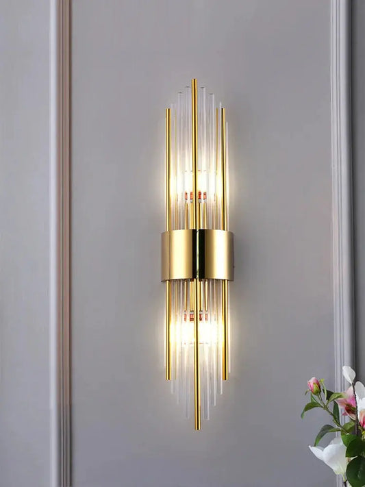 Éclat Doré - Moderne Wandlampe aus Glas und Gold