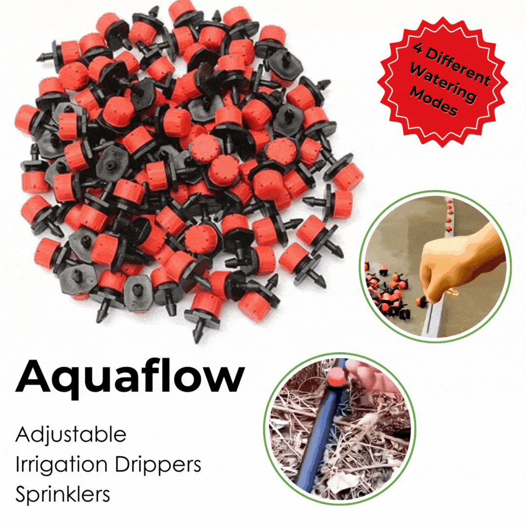 Aquaflow - Einstellbarer Bewässerungsregner mit 4 verschiedenen Bewässerungsmodi