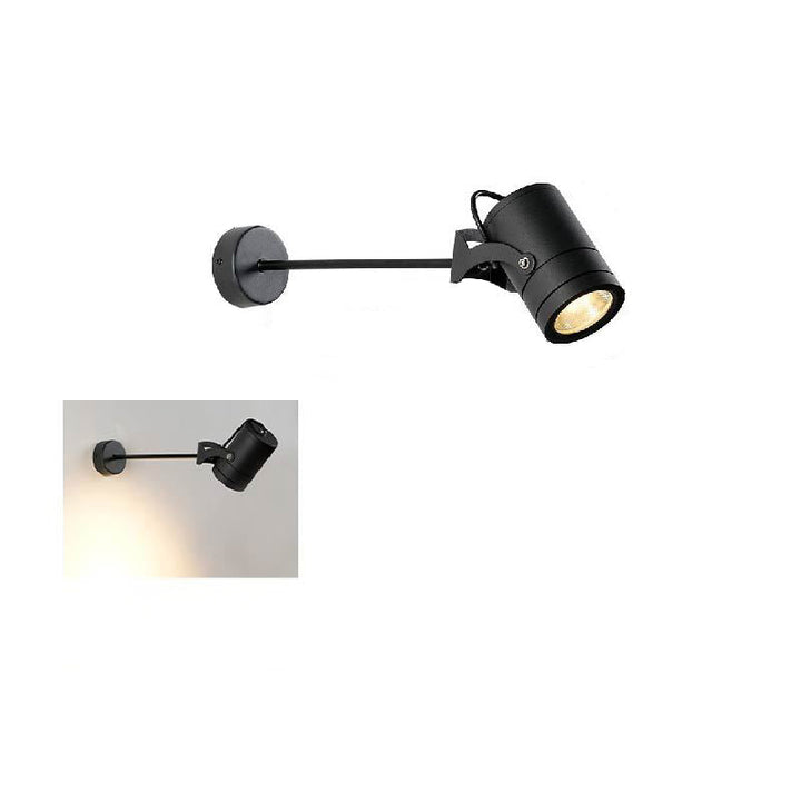 Moderne Einfachheit Wasserdicht Aluminium Eisen Verstellbare Zylinder Lange Stange LED Wandleuchte Lampe Für Außenpatio