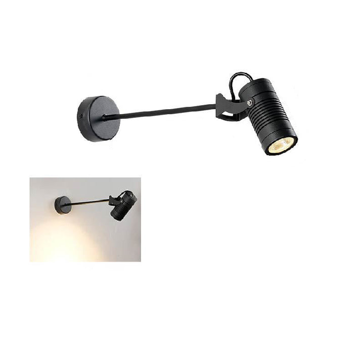 Moderne Einfachheit Wasserdicht Aluminium Eisen Verstellbare Zylinder Lange Stange LED Wandleuchte Lampe Für Außenpatio