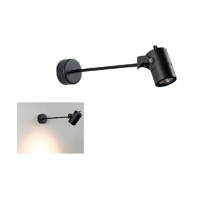Moderne Einfachheit Wasserdicht Aluminium Eisen Verstellbare Zylinder Lange Stange LED Wandleuchte Lampe Für Außenpatio