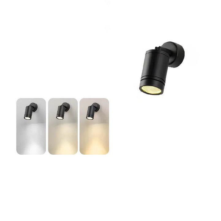 Moderne Einfachheit Wasserdicht Aluminium Eisen Verstellbare Zylinder Lange Stange LED Wandleuchte Lampe Für Außenpatio