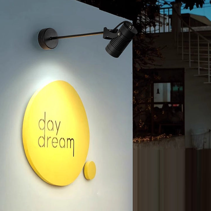 Moderne Einfachheit Wasserdicht Aluminium Eisen Verstellbare Zylinder Lange Stange LED Wandleuchte Lampe Für Außenpatio