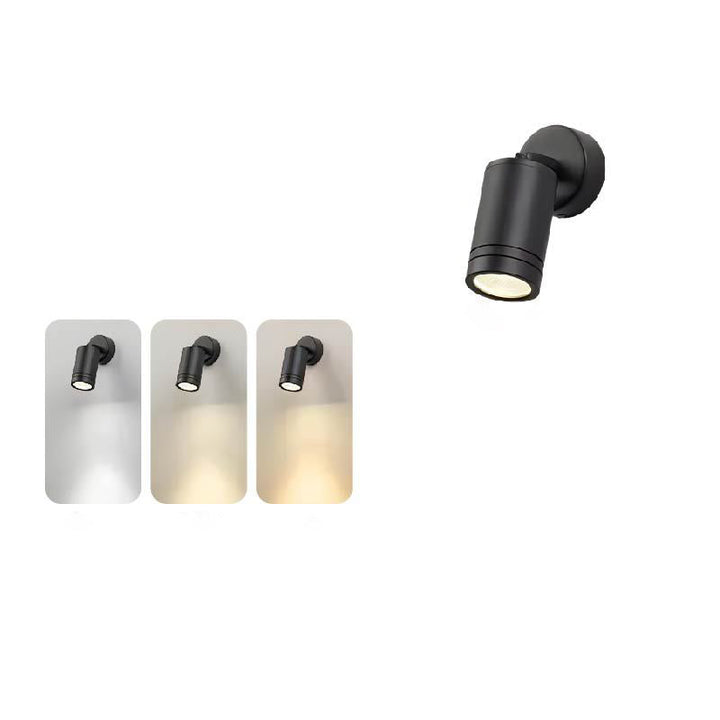 Moderne Einfachheit Wasserdicht Aluminium Eisen Verstellbare Zylinder Lange Stange LED Wandleuchte Lampe Für Außenpatio
