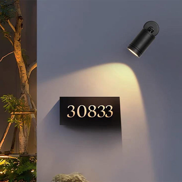 Moderne Einfachheit Wasserdicht Aluminium Eisen Verstellbare Zylinder Lange Stange LED Wandleuchte Lampe Für Außenpatio