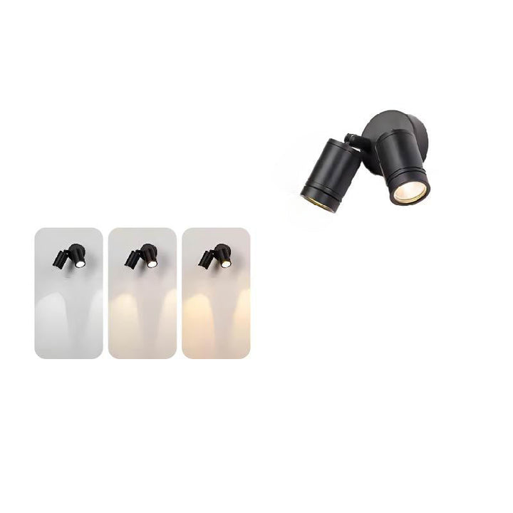 Moderne Einfachheit Wasserdicht Aluminium Eisen Verstellbare Zylinder Lange Stange LED Wandleuchte Lampe Für Außenpatio
