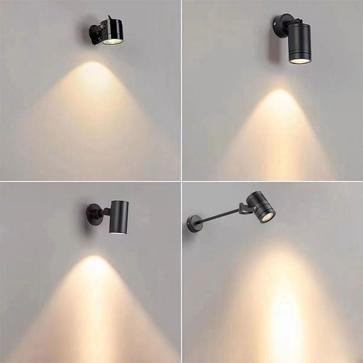 Moderne Einfachheit Wasserdicht Aluminium Eisen Verstellbare Zylinder Lange Stange LED Wandleuchte Lampe Für Außenpatio