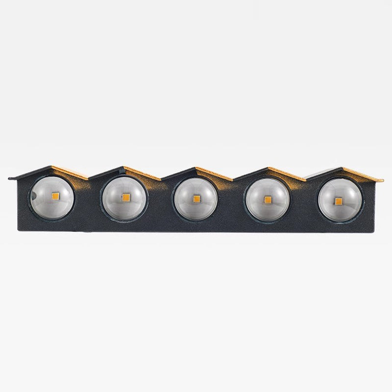 Moderne Einfachheit Wasserdichte Aluminium Rechteckige Gebogene Auf- und Abwärts LED Wandleuchte Lampe für Außenpatio