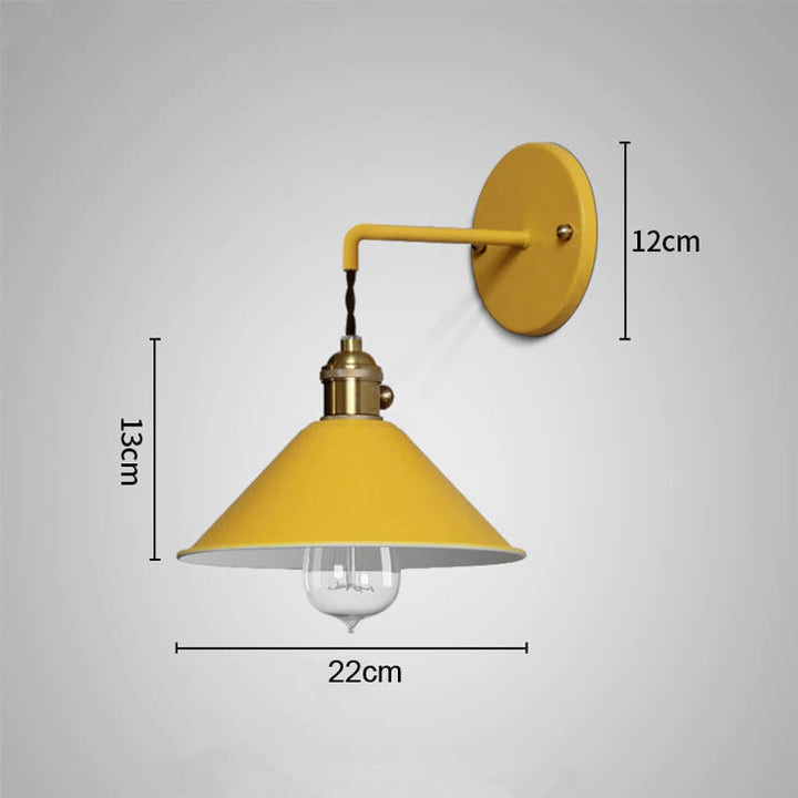 Bunte Vintage-Wandlampen