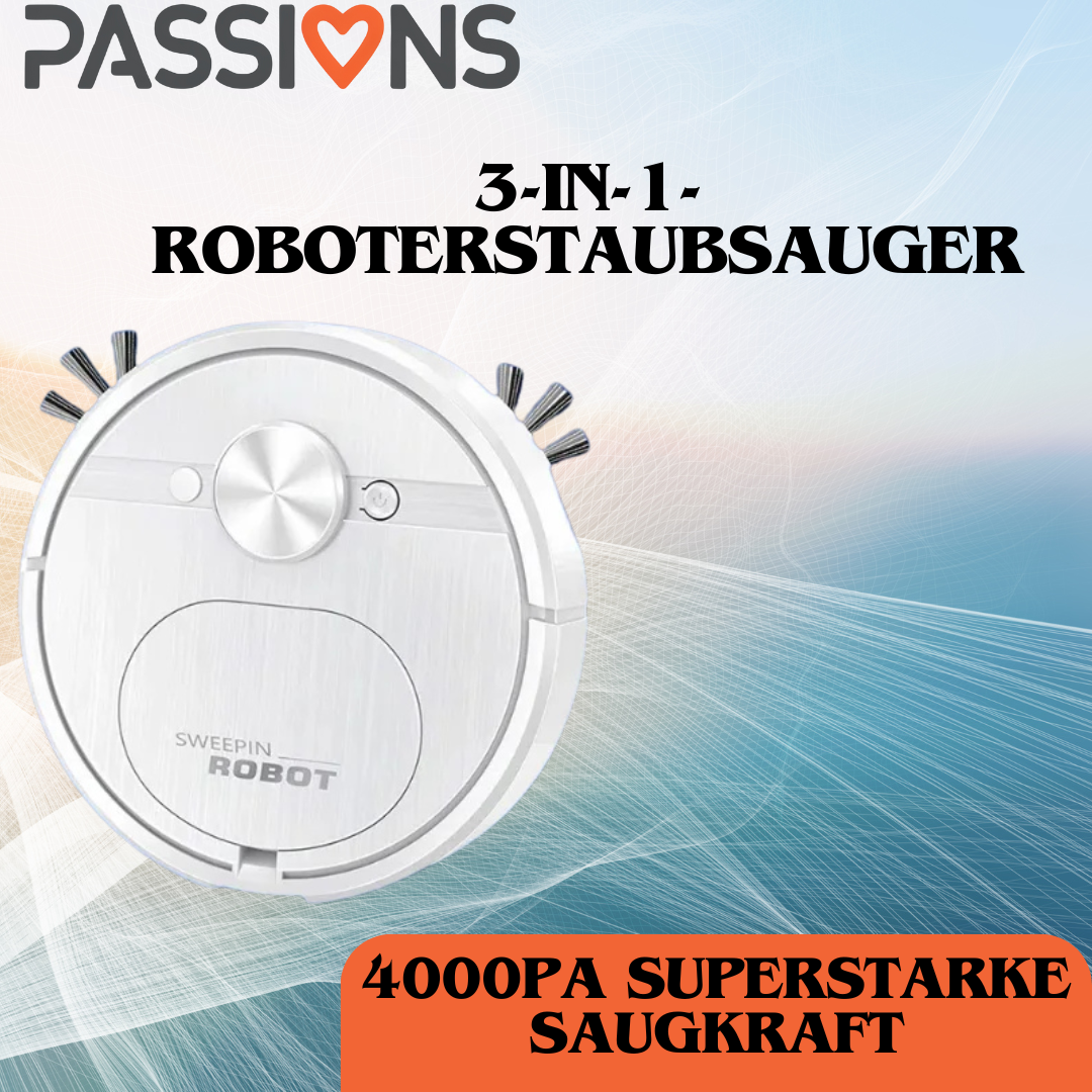 3-in-1-Roboterstaubsauger: Intelligenter Staubsaugerroboter