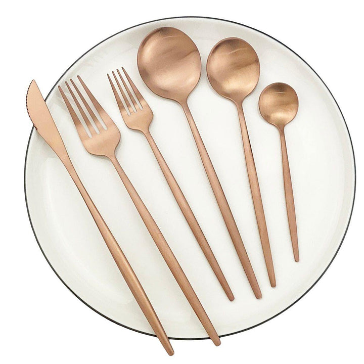 NIA - minimalistisches, luxuriöses 36-teiliges Besteckset - Besteck