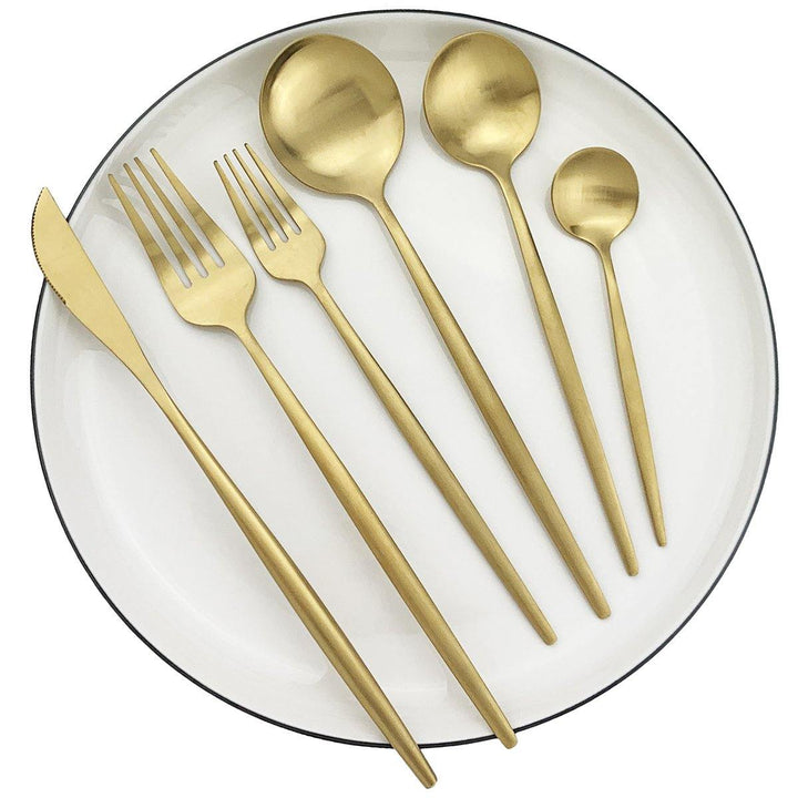 NIA - minimalistisches, luxuriöses 36-teiliges Besteckset - Besteck