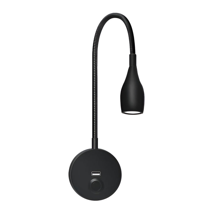 TouchGlow - 2-in-1-Schwanenhals-Wandleuchte mit USB-Ladegerät für gemütliche Leseabende