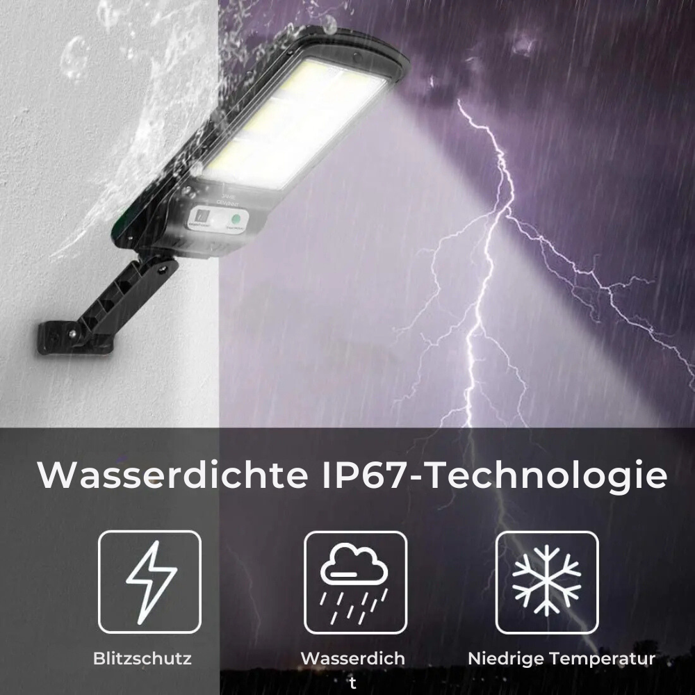 LumaGuard™ - 7000 Lumens Solar-Straßenlampe
