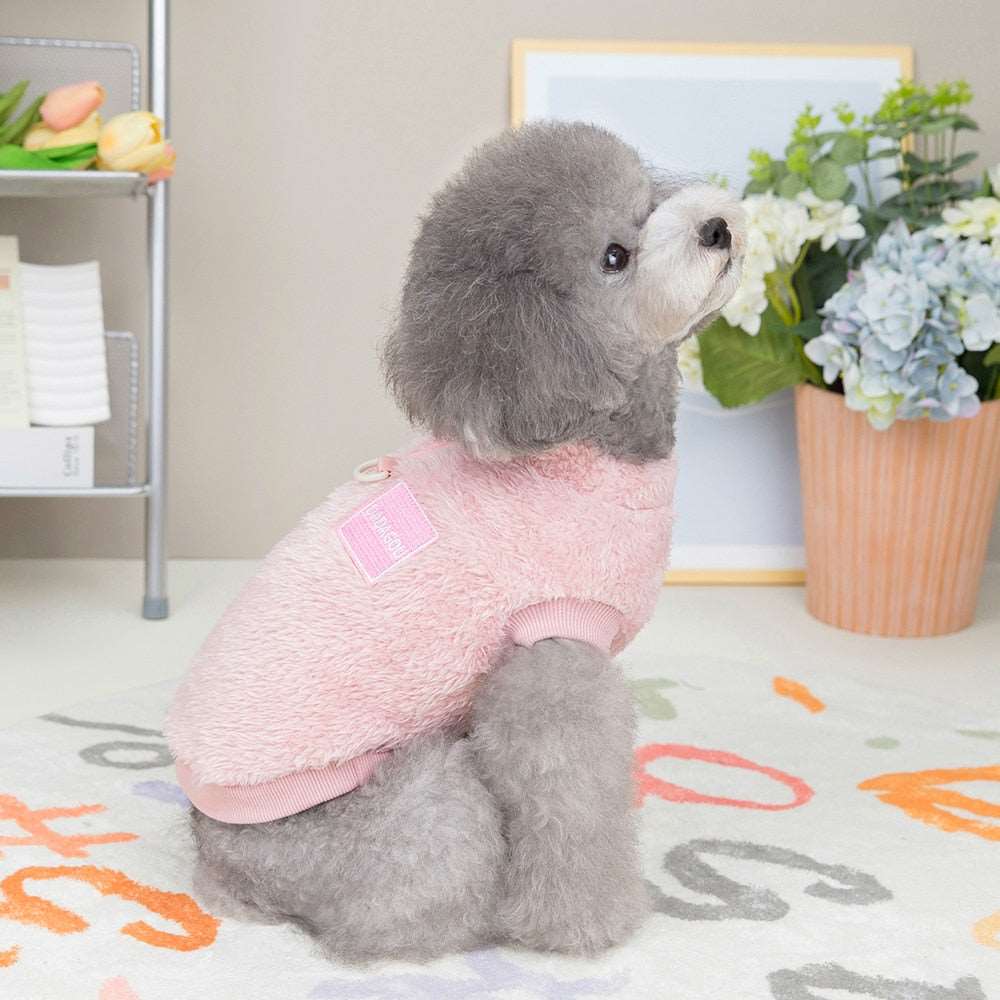 Fleece Pet™ - Elastischer Jumpsuit mit Zugring für Welpen und Katzen
