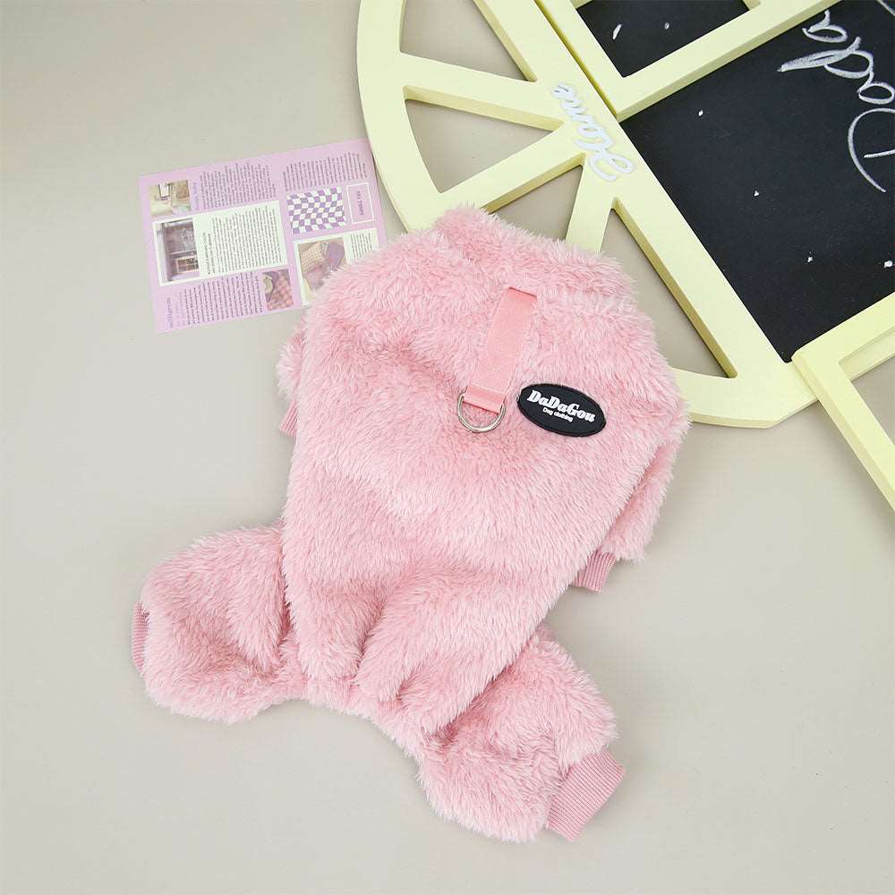 Fleece Pet™ - Elastischer Jumpsuit mit Zugring für Welpen und Katzen