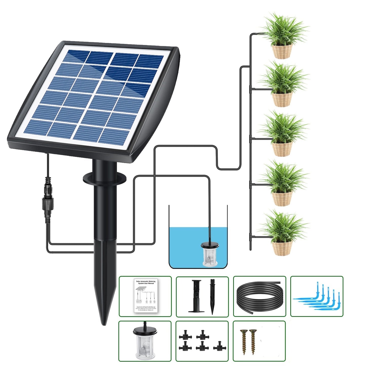 (50% Rabatt) SolarBewasserung™ - Machen Sie sich nie wieder Sorgen um Ihre Pflanzen!