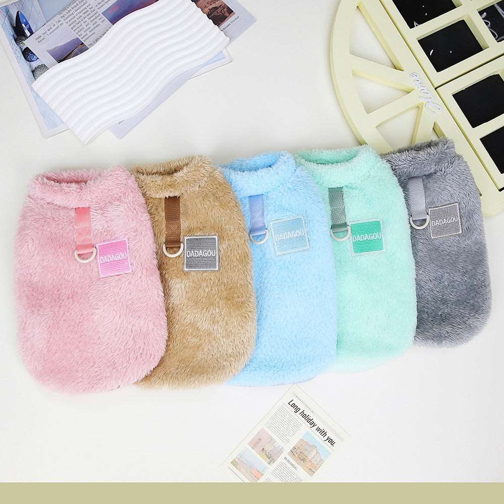 Fleece Pet™ - Elastischer Jumpsuit mit Zugring für Welpen und Katzen