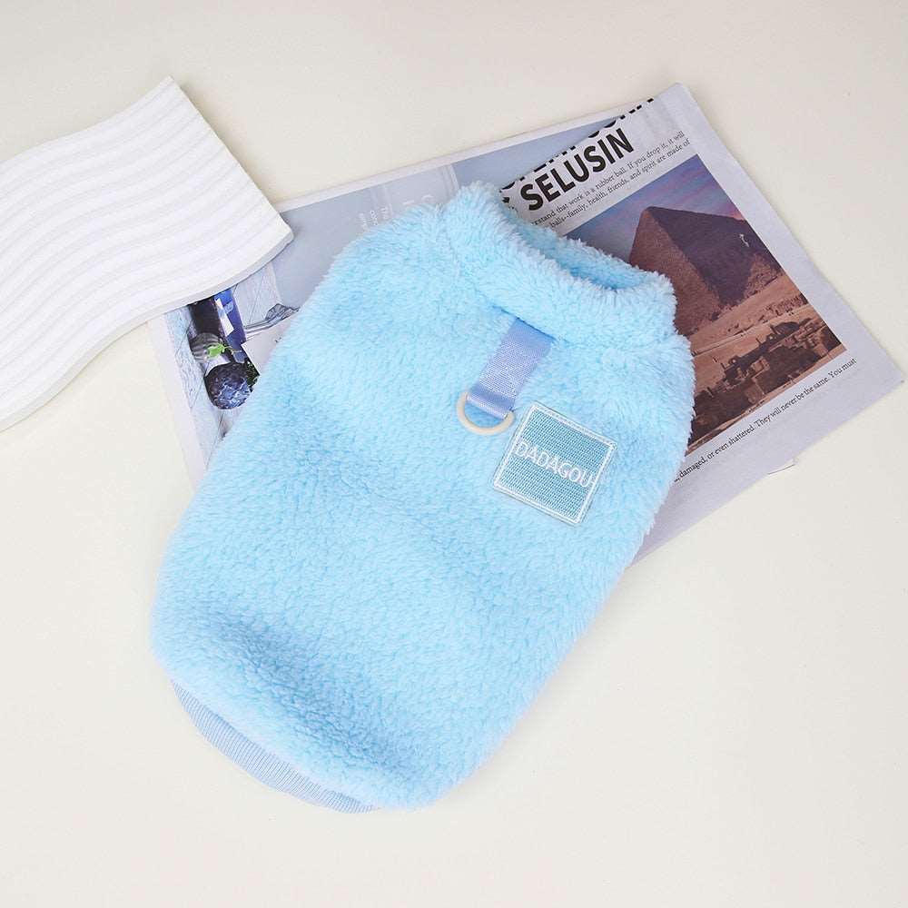 Fleece Pet™ - Elastischer Jumpsuit mit Zugring für Welpen und Katzen