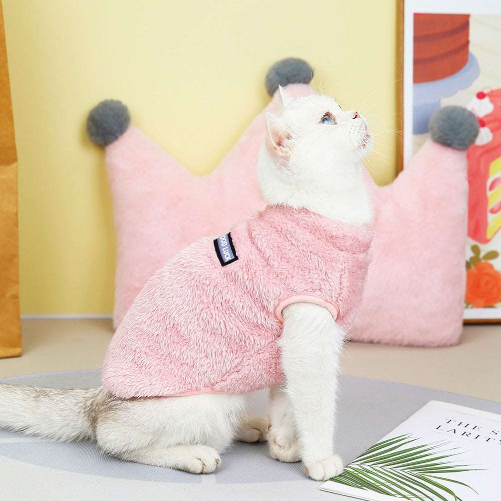 Fleece Pet™ - Elastischer Jumpsuit mit Zugring für Welpen und Katzen