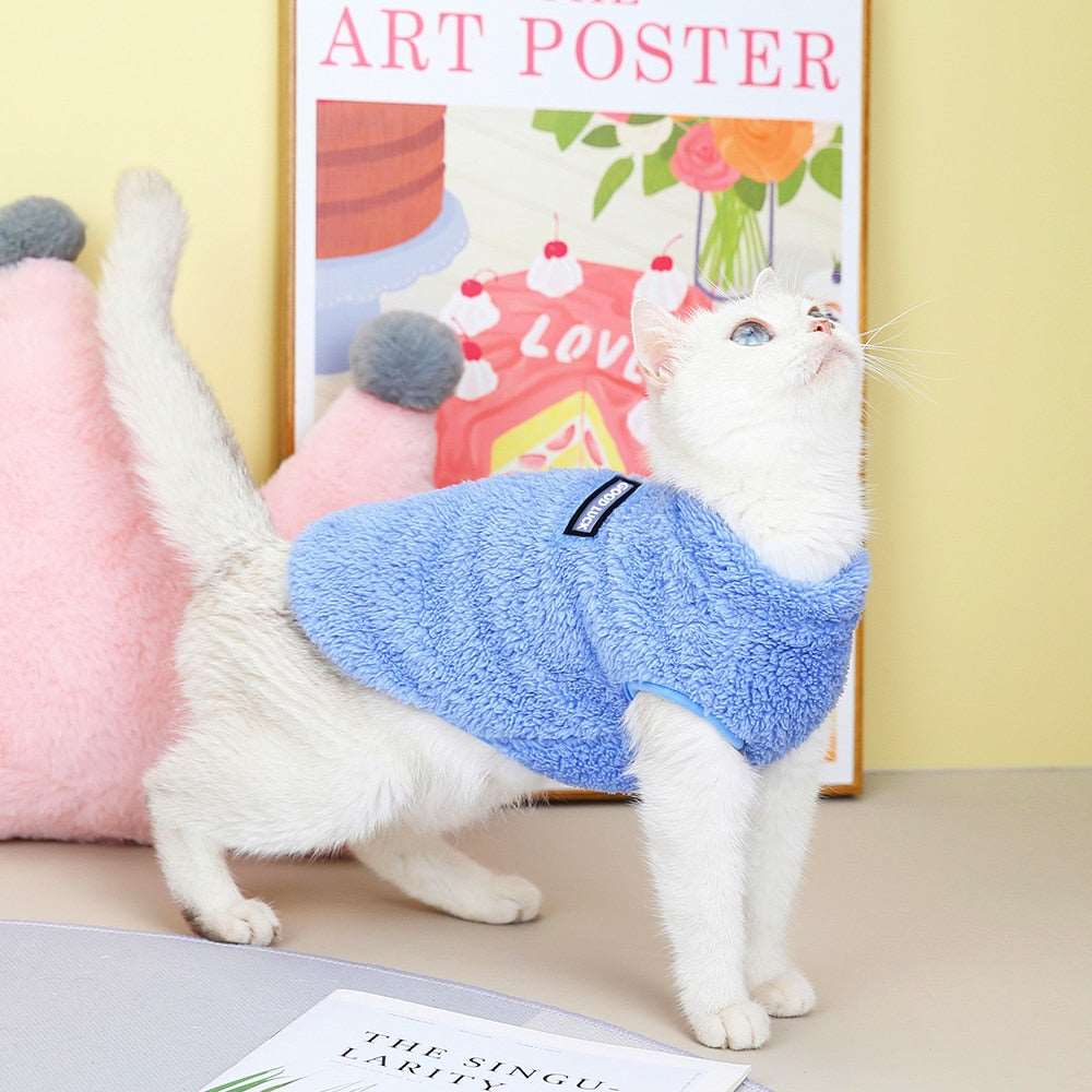 Fleece Pet™ - Elastischer Jumpsuit mit Zugring für Welpen und Katzen