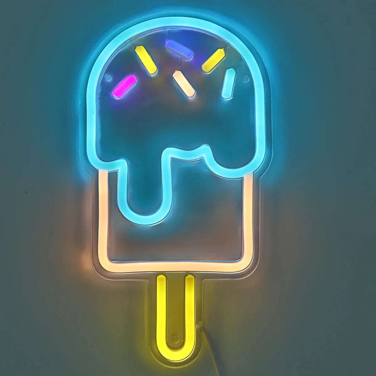 Neonlicht am Stiel