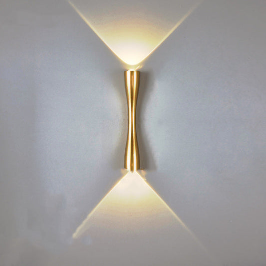 Moderne Einfache Lange Horn 2-Licht LED Innen- und Außenwandleuchte
